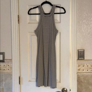 Windsor knee length bodycon striped dress size L